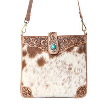 Load image into Gallery viewer, Myra Maple Creek Handtooled Bag in Sandroot Brown