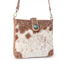 Load image into Gallery viewer, Myra Maple Creek Handtooled Bag in Sandroot Brown