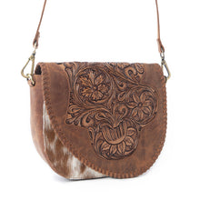 Load image into Gallery viewer, Myra Bronco Ridge Handtooled Bag in Canyon Tan