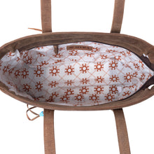 Load image into Gallery viewer, Myra Saddle Crestfall Handtooled Bag in Cowhide Frost