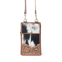 Load image into Gallery viewer, Myra Duneland Rise Handtooled Bag in Brindle Ivory