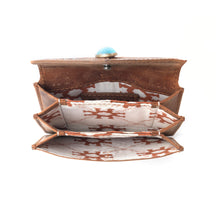 Load image into Gallery viewer, Myra Azura Bloom Leather Credit Card Holder in Saddle Dust