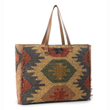 Load image into Gallery viewer, Myra Prairie Crest Weekender Bag in Mustard Yellow