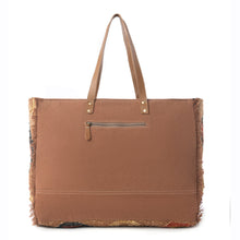 Load image into Gallery viewer, Myra Prairie Crest Weekender Bag in Mustard Yellow