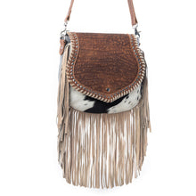 Load image into Gallery viewer, Myra Dusty Lariat Concealed Carry Bag in Saddle Brown