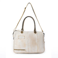 Load image into Gallery viewer, Myra Summit Line Leather Laptop Bag in Desert Cream