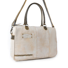 Load image into Gallery viewer, Myra Summit Line Leather Laptop Bag in Desert Cream