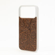 Load image into Gallery viewer, Myra Toolcrest Embossed Leather iPhone 17 Pro Max Mobile Case