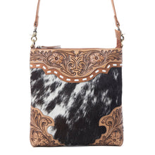Load image into Gallery viewer, Myra Yellowstone Wind River Handtooled Bag in Midnight Sable