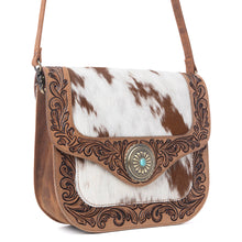 Load image into Gallery viewer, Myra Yellowstone Frontier Ridge Handtooled Bag in Oat Mocha