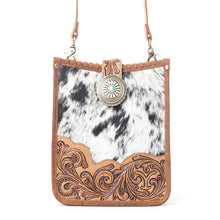 Load image into Gallery viewer, Myra Yellowstone Snowfield Handtooled Bag in Cream Auburn