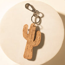 Load image into Gallery viewer, Myra Cactus Prairie Handtooled Leather Key Fob in Canyon Teal