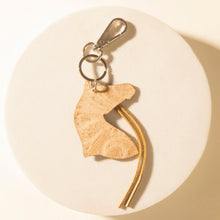 Load image into Gallery viewer, Myra Western Star Horse Handtooled Leather Key Fob in Amber Turquoise