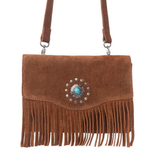 Load image into Gallery viewer, Myra Yellowstone Highland Range Suede Leather Belt Bag in Desert Tan