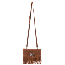 Load image into Gallery viewer, Myra Yellowstone Highland Range Suede Leather Belt Bag in Desert Tan