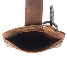 Load image into Gallery viewer, Myra Roper Card Holder for Women in brown with Embossed detail
