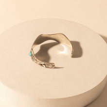 Load image into Gallery viewer, Myra Sedona Stone Cuff for Women with turquoise stones and engraved detail in premium style