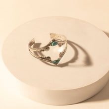 Load image into Gallery viewer, Myra Pueblo Stack Cuff Bracelets for Women with turquoise, and feather stone detail for western wear