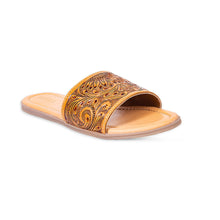 Load image into Gallery viewer, Willa Hand-Tooled Sandals