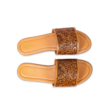 Load image into Gallery viewer, Willa Hand-Tooled Sandals