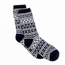 Load image into Gallery viewer, Mountain Lodge Patterned Sock