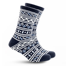Load image into Gallery viewer, Mountain Lodge Patterned Sock