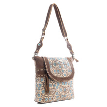 Load image into Gallery viewer, Myra San Ysidro Falls Paisley Print Shoulder Bag for Women – Leather Straps with Turquoise Stud Detailing for Carnival Adventures