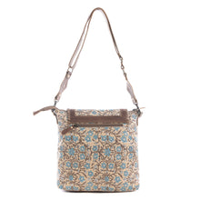 Load image into Gallery viewer, Myra San Ysidro Falls Paisley Print Shoulder Bag for Women – Leather Straps with Turquoise Stud Detailing for Carnival Adventures
