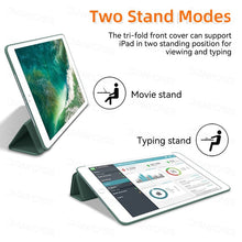 Load image into Gallery viewer, Silicone Tri-Fold Stand Case for iPad