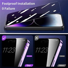 Load image into Gallery viewer, 6in1 3Pcs Privacy Anti-blue Ray Screen Protector  +3 Metal Camera Lens For iPhone 17 16 15 14 13