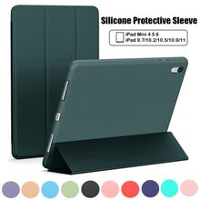 Load image into Gallery viewer, Silicone Tri-Fold Stand Case for iPad