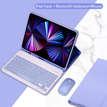 Load image into Gallery viewer, PU Leather iPad Case with Stand and Keyboard
