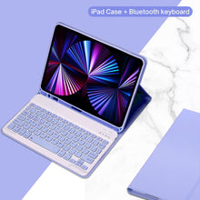 Load image into Gallery viewer, PU Leather iPad Case with Stand and Keyboard
