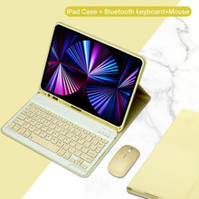 Load image into Gallery viewer, PU Leather iPad Case with Stand and Keyboard