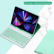 Load image into Gallery viewer, PU Leather iPad Case with Stand and Keyboard