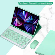 Load image into Gallery viewer, PU Leather iPad Case with Stand and Keyboard