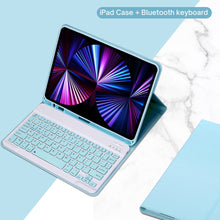 Load image into Gallery viewer, PU Leather iPad Case with Stand and Keyboard