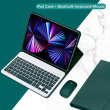 Load image into Gallery viewer, PU Leather iPad Case with Stand and Keyboard
