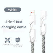 Load image into Gallery viewer, 4-in-1 The Cable  Fast Charger for iPhone Series And Samsung Series