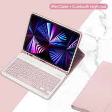 Load image into Gallery viewer, PU Leather iPad Case with Stand and Keyboard