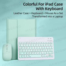 Load image into Gallery viewer, PU Leather iPad Case with Stand and Keyboard