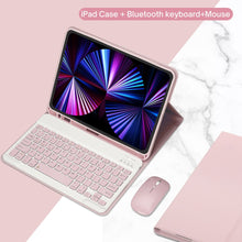 Load image into Gallery viewer, PU Leather iPad Case with Stand and Keyboard