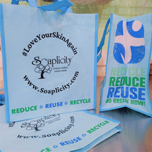 Load image into Gallery viewer, Soaplicity Reusable Shopping Tote Bags