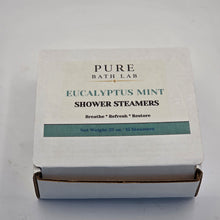 Load image into Gallery viewer, Eucalyptus Mint - Breathe Easy Shower Steamers - Sinus Relief Eucalyptus Menthol (15 count)