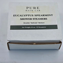 Load image into Gallery viewer, Eucalyptus Mint - Breathe Easy Shower Steamers - Sinus Relief Eucalyptus Menthol (15 count)