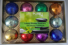 Load image into Gallery viewer, Spa Pure Luxury Aromatherapy Shower Bombs/Shower Steamers Gift Set