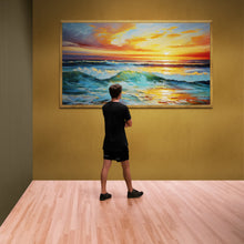 Load image into Gallery viewer, Canvas Print: "Sunset Surge"