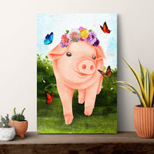Load image into Gallery viewer, The Most Adorable Pig Canvas Wall Art