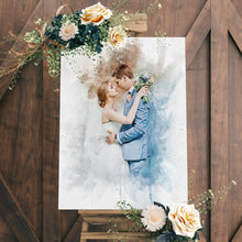 Load image into Gallery viewer, Wedding Watercolor Portrait Sign