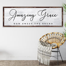 Load image into Gallery viewer, Amazing Grace How Sweet The Sound Sign